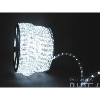 Wąż 24 LED biały krystaliczny 230V LP974